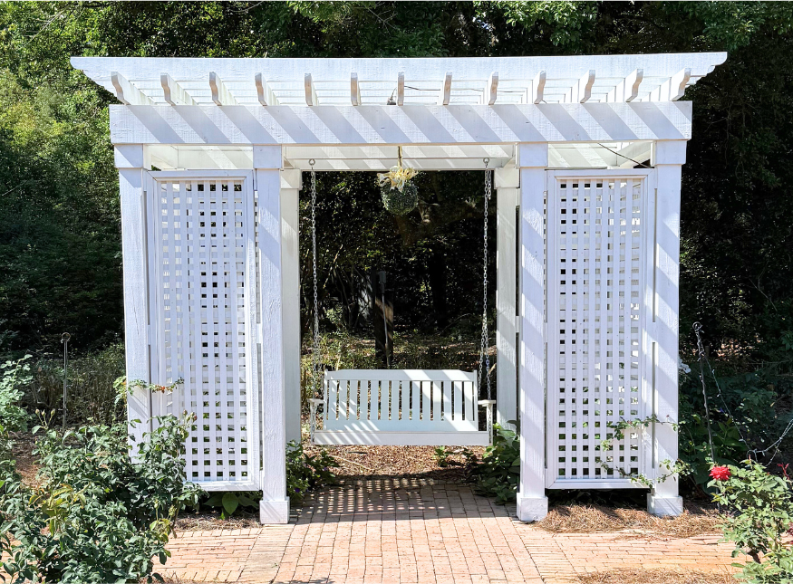 Bench and Swing Dedication that can be purchased as a tribute or commemorative gift